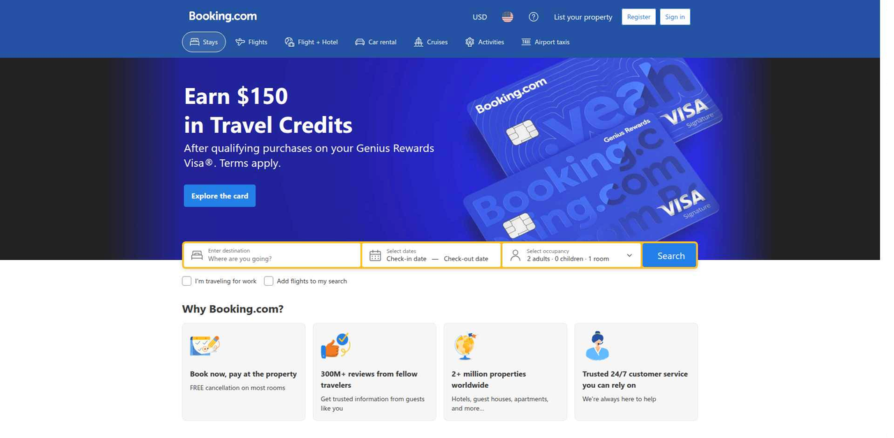 Booking.com website